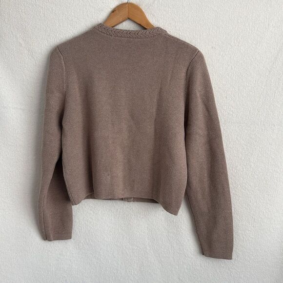 J Crew Lady Jacket Cardigan Womens Medium in Dark Camel NWT - Picture 9 of 9